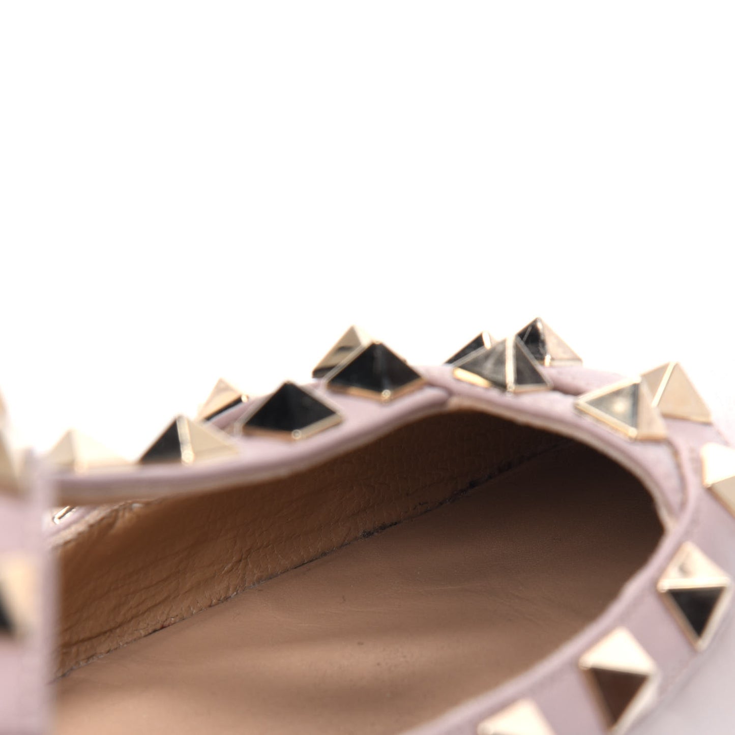 Patent Rockstud Cage Ballerina Flats 37 Poudre