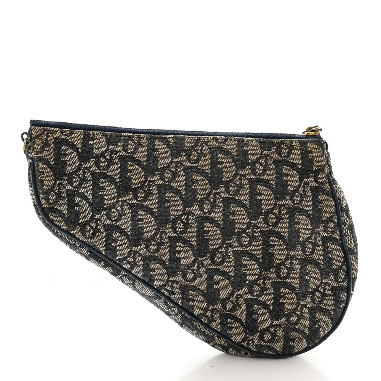 Christian Dior Monogram Mini Saddle Pochette Navy 10 of 14