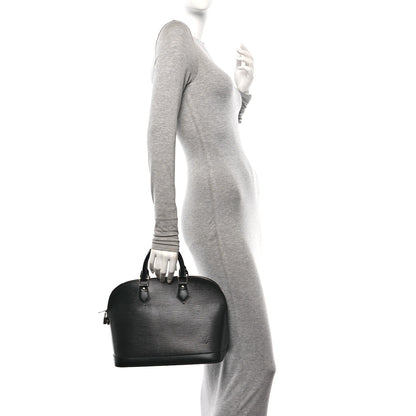 Louis Vuitton Epi Alma PM Black 2 of 9