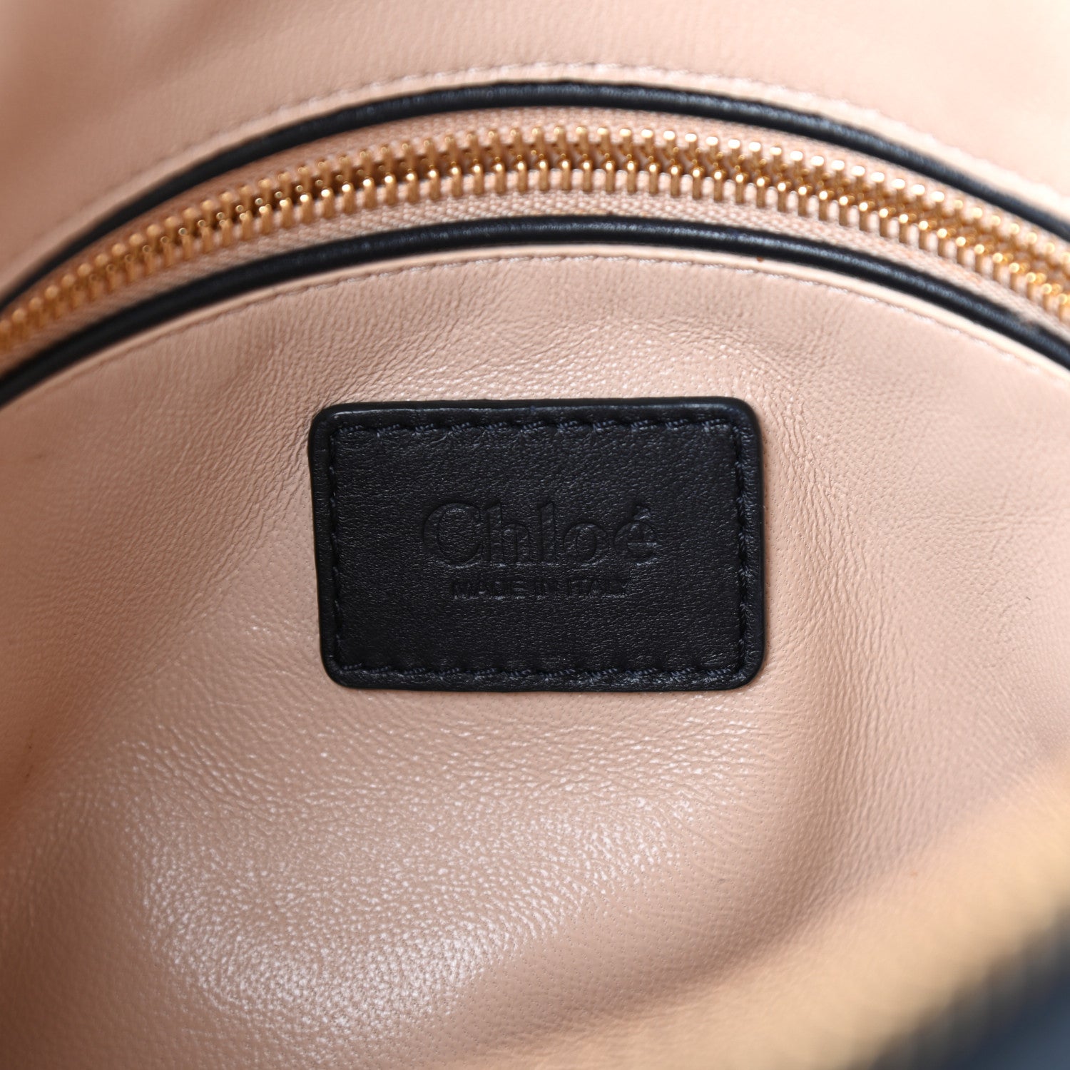 Chloe Calfskin Snake Embossed Medium Marcie Satchel Navy 6 of 9