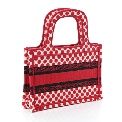 Christian Dior Canvas DiorAmour Dots Mini Book Tote Red 3 of 8