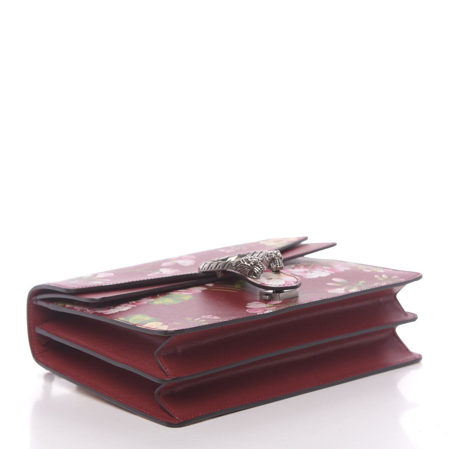 Calfskin Blooms Print Medium Dionysus Shoulder Bag Romantic Cherry Multicolor
