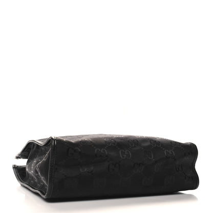 Gucci Econyl Nylon Monogram Off The Grid Long Tote Bag Black 4 of 11