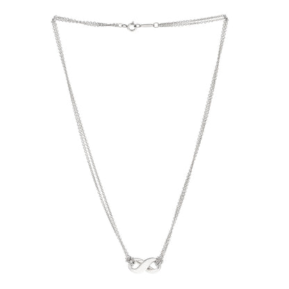 Tiffany Sterling Silver Figure 8 Pendant Necklace 3 of 6