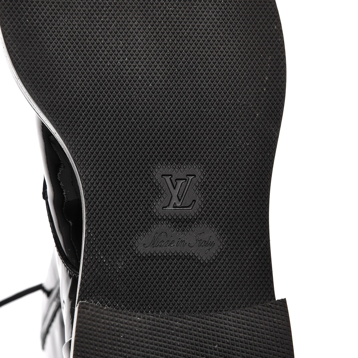 Louis Vuitton Patent Calfskin Monogram Macadam Ranger Combat Boots 38.5 Black 6 of 9