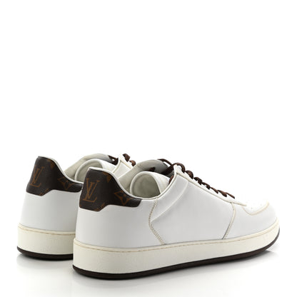 Louis Vuitton Calfskin Monogram Mens Rivoli Sneakers 9.5 White 4 of 11
