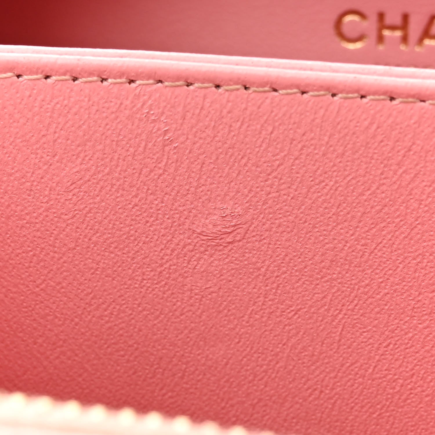 Chanel Caviar Quilted Small CC Filigree Vanity Case Pink 11 of 12
