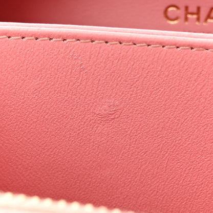 Chanel Caviar Quilted Small CC Filigree Vanity Case Pink 11 of 12