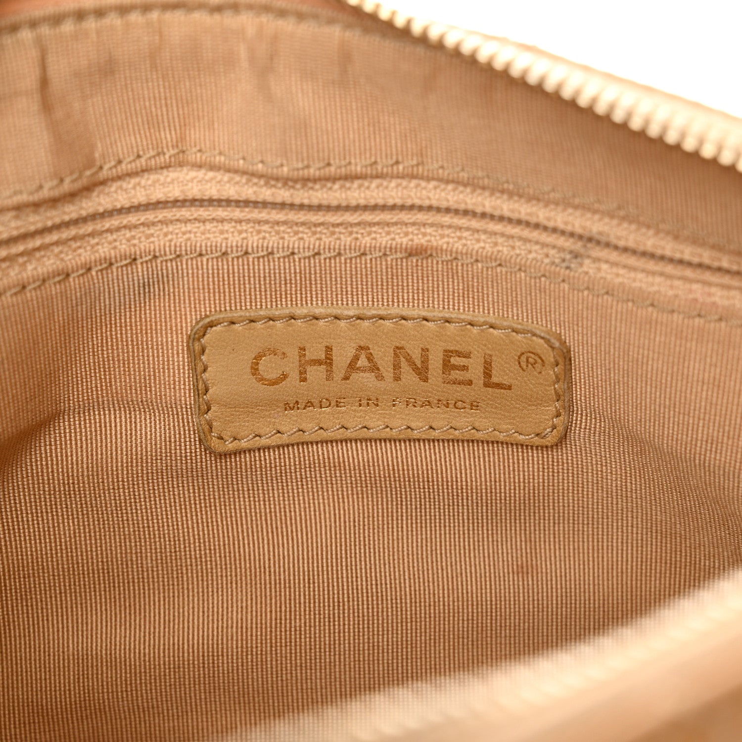 Chanel Caviar Quilted Timeless CC Shoulder Bag Beige 6 of 15