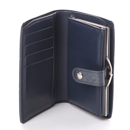 Louis Vuitton Mat Monogram French Purse Wallet Blue 4 of 5