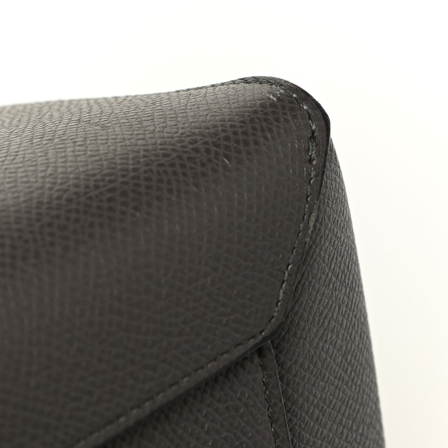 Grained Calfskin Micro Belt Bag Grey