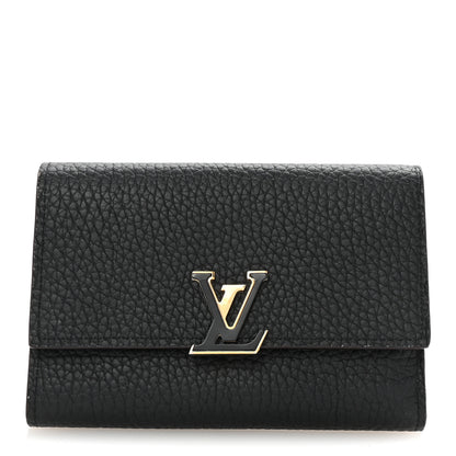 Louis Vuitton Taurillon Capucines Wallet Black 1 of 6