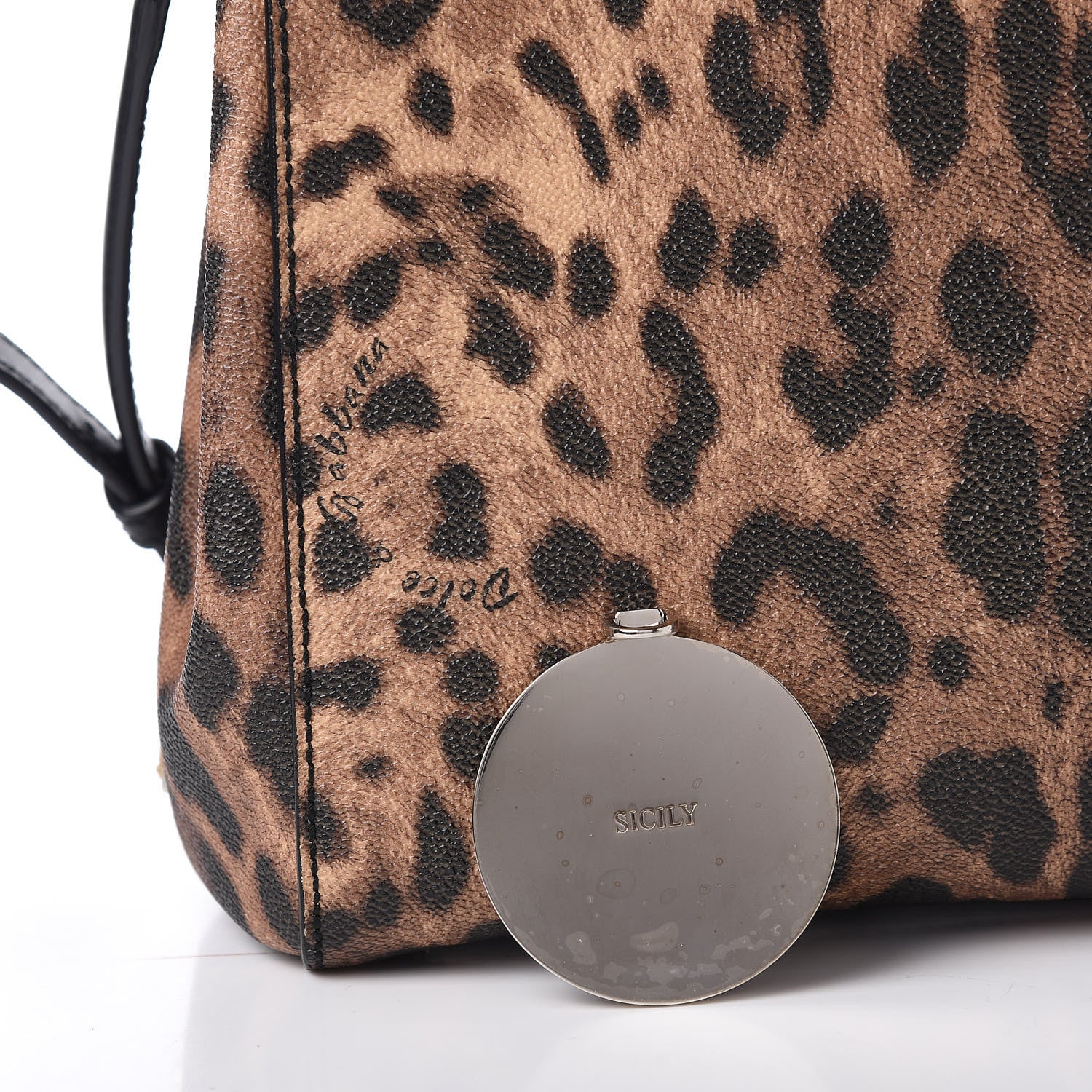 Dolce & Gabbana Dauphine Leopard Print Medium Miss Sicily Shopper Tote Naturale 12 of 12