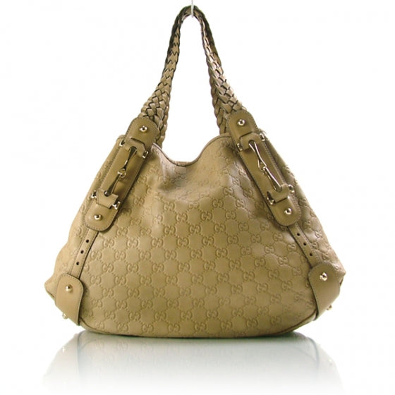 Guccissima GG Leather Pelham Tote Beige