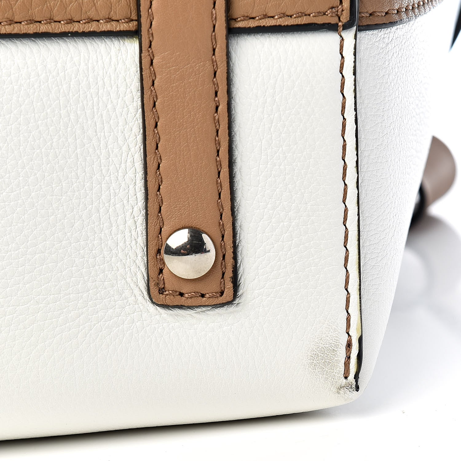Burberry Soft Grain Calfskin Medium Belt Bag Light Camel Chalk White 10 of 11