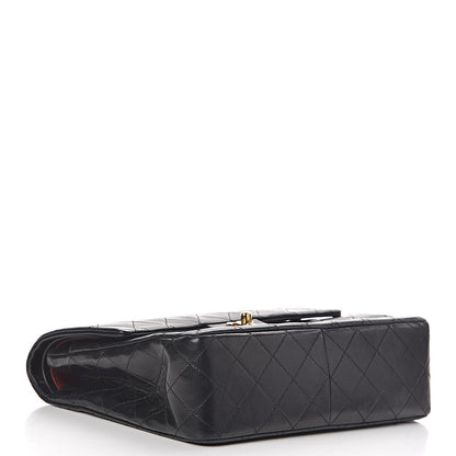 Chanel Lambskin Quilted Medium Double Flap Bag Black 4 of 16