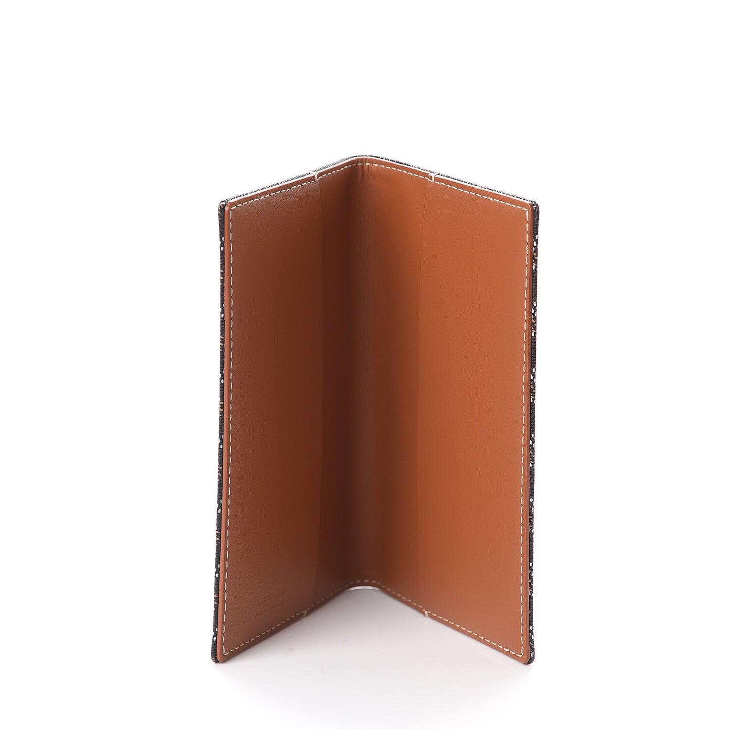 Goyardine Passport Holder Black Gold