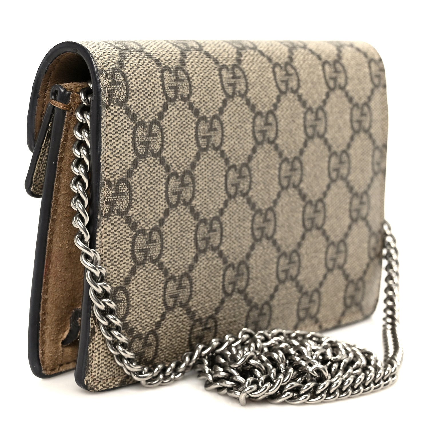 Gucci GG Supreme Monogram Super Mini Dionysus Shoulder Bag Taupe 2 of 8