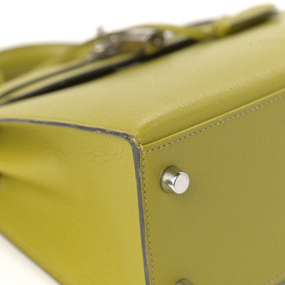 Hermes Chevre Mysore Kelly Sellier 25 Vert Anis 8 of 19