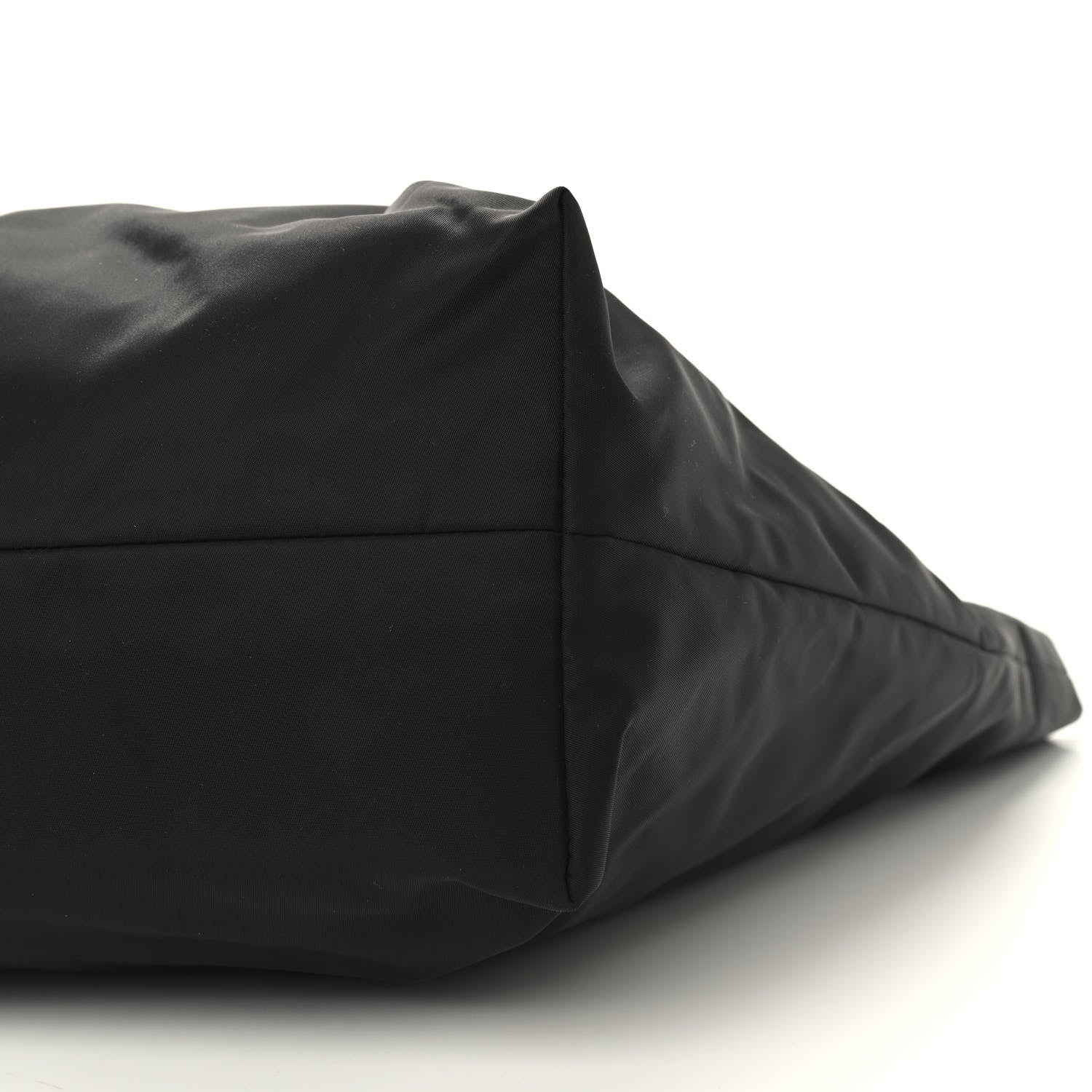 Prada Tessuto Nylon Saffiano Shopping Tote Black 9 of 9