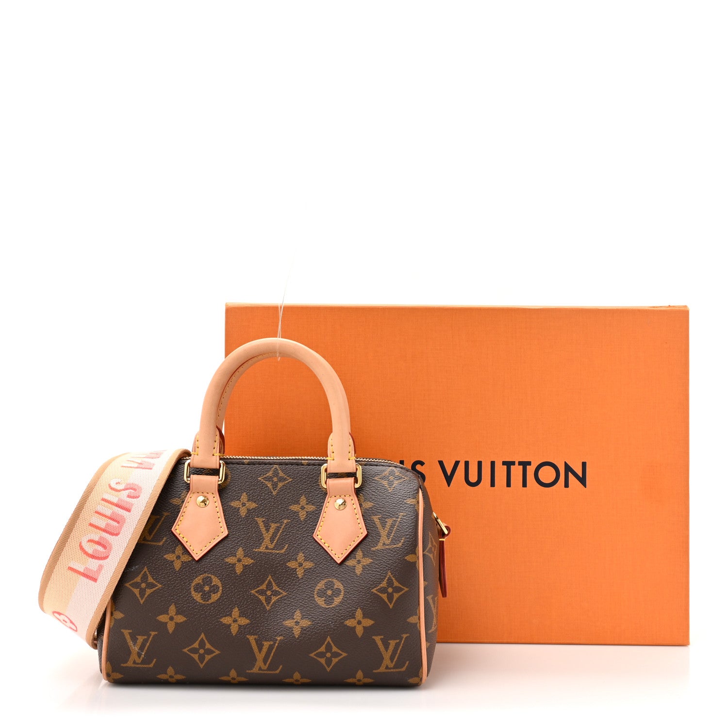 Louis Vuitton Monogram Speedy Bandouliere 20 Pink Orange 20 of 20