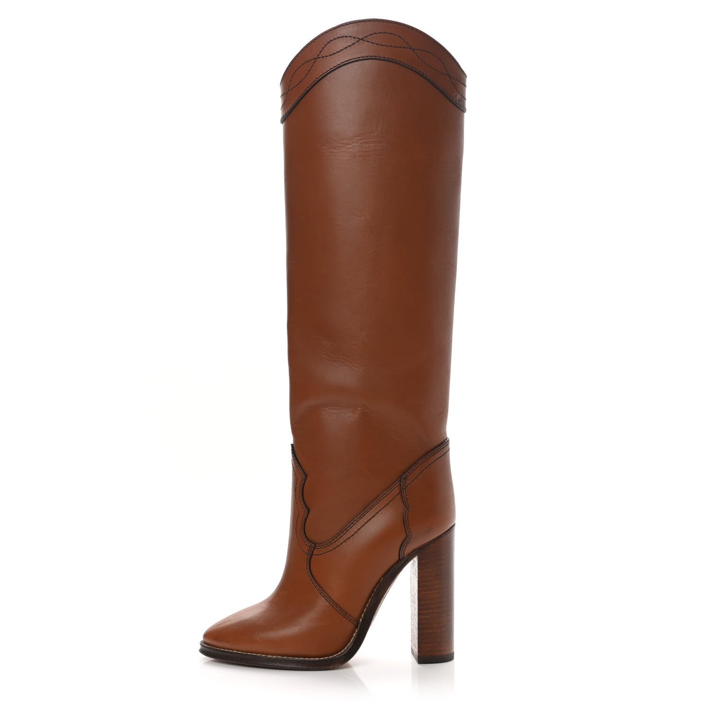 Kate 105 Western Knee High Boots 36.5 New Papaya
