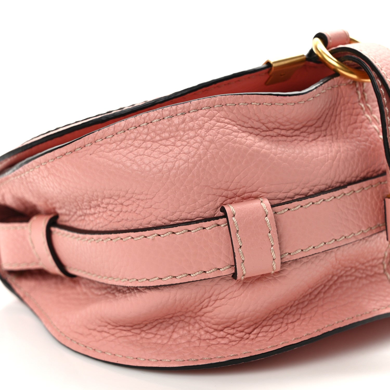 Chloe Calfskin Mini Marcie Round Crossbody Bag Rusty Pink 7 of 8