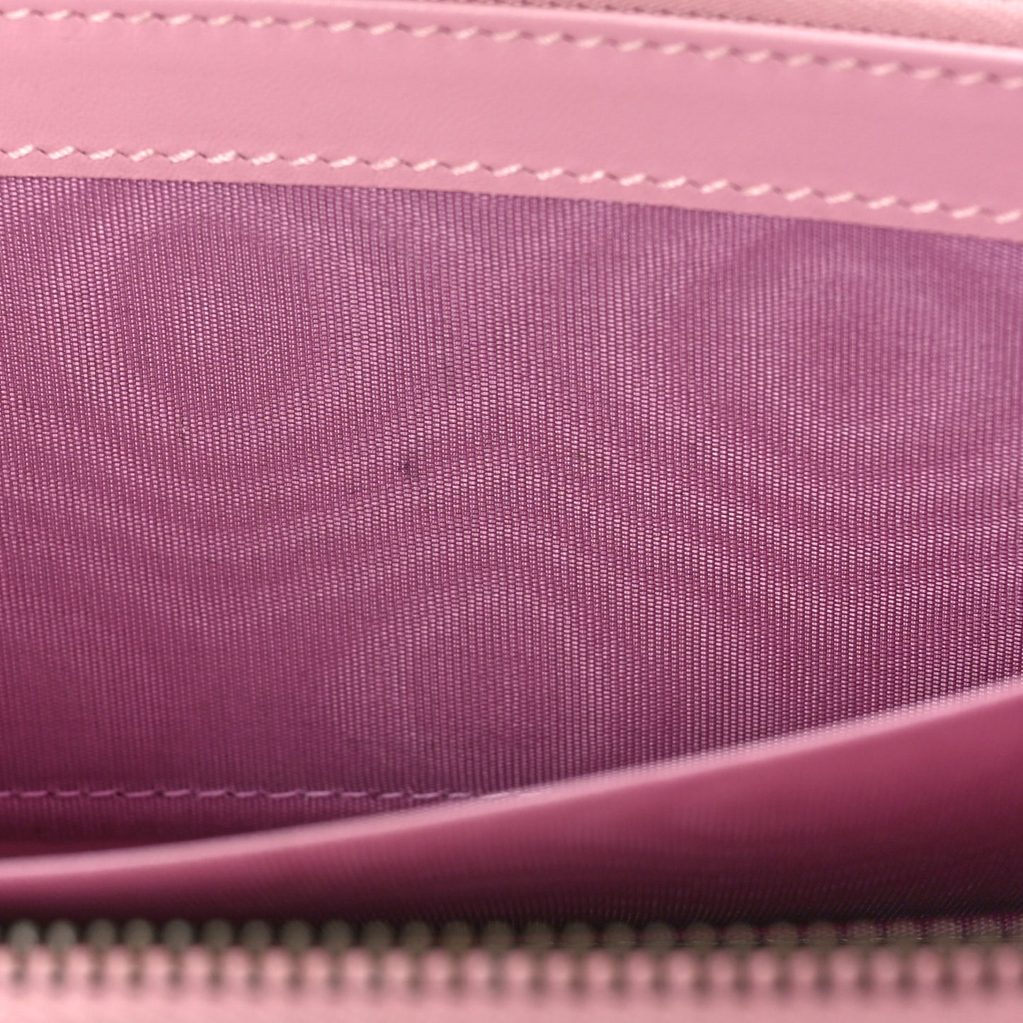 GG Supreme Monogram Strawberry Zip Around Wallet Light Pink
