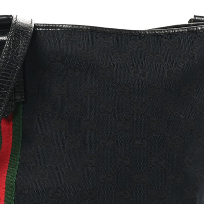 Gucci Monogram Web Jolicoeur Charms Messenger Bag Black 8 of 10
