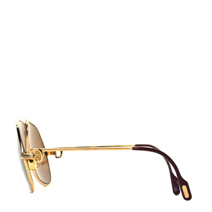 Cartier Louis Vendome Aviator Sunglasses Gold 3 of 8