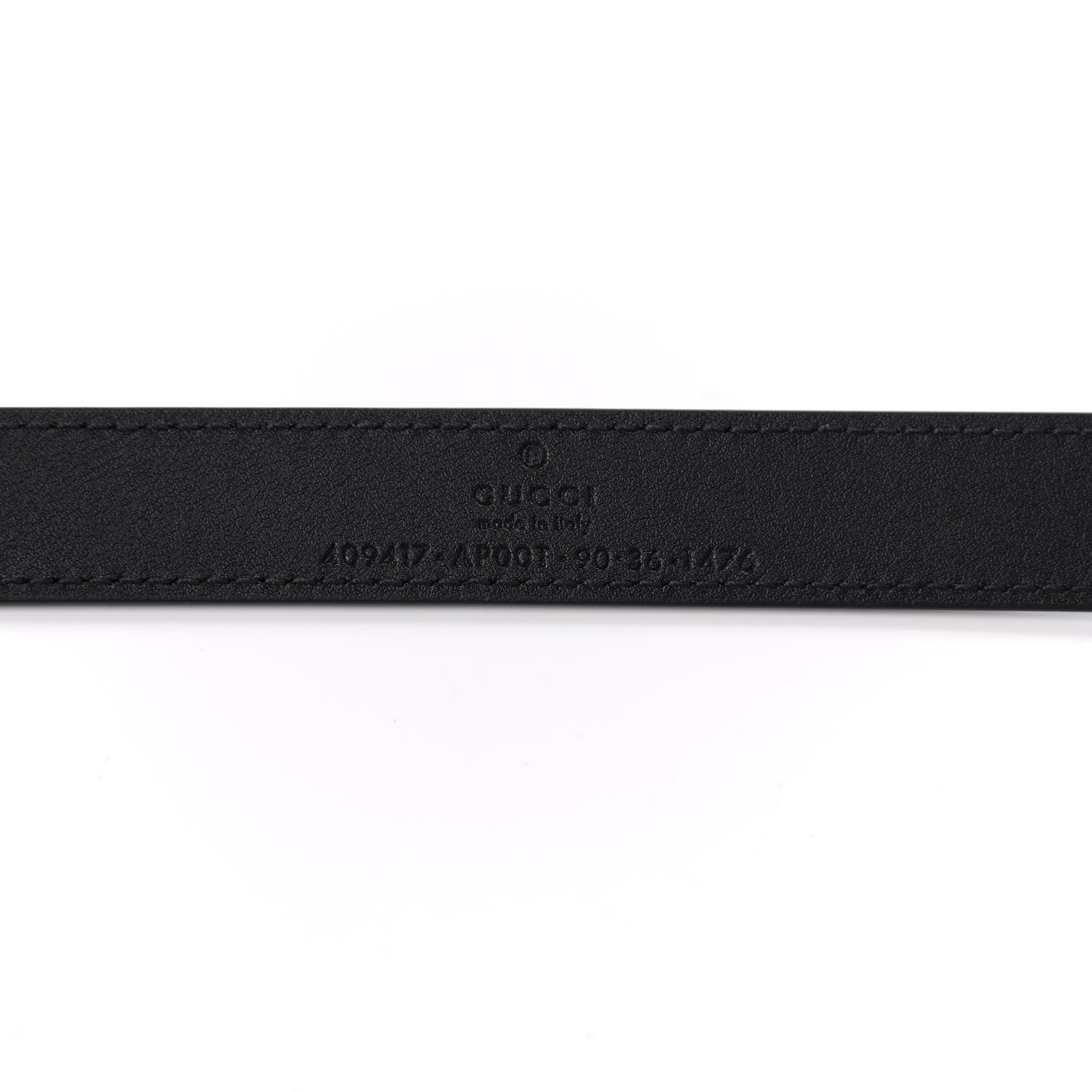 Gucci Calfskin Double G 20mm Belt 90 36 Black 3 of 5