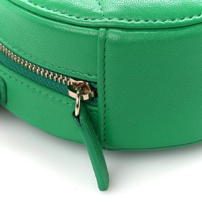 Chanel Goatskin Quilted Chanel 19 Round Clutch With Chain Green 9 of 10