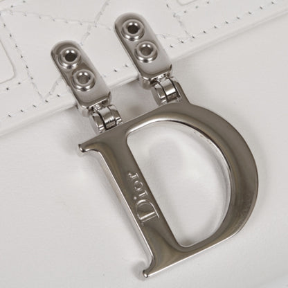 Christian Dior Leather Cannage D Charm Wallet White 6 of 11