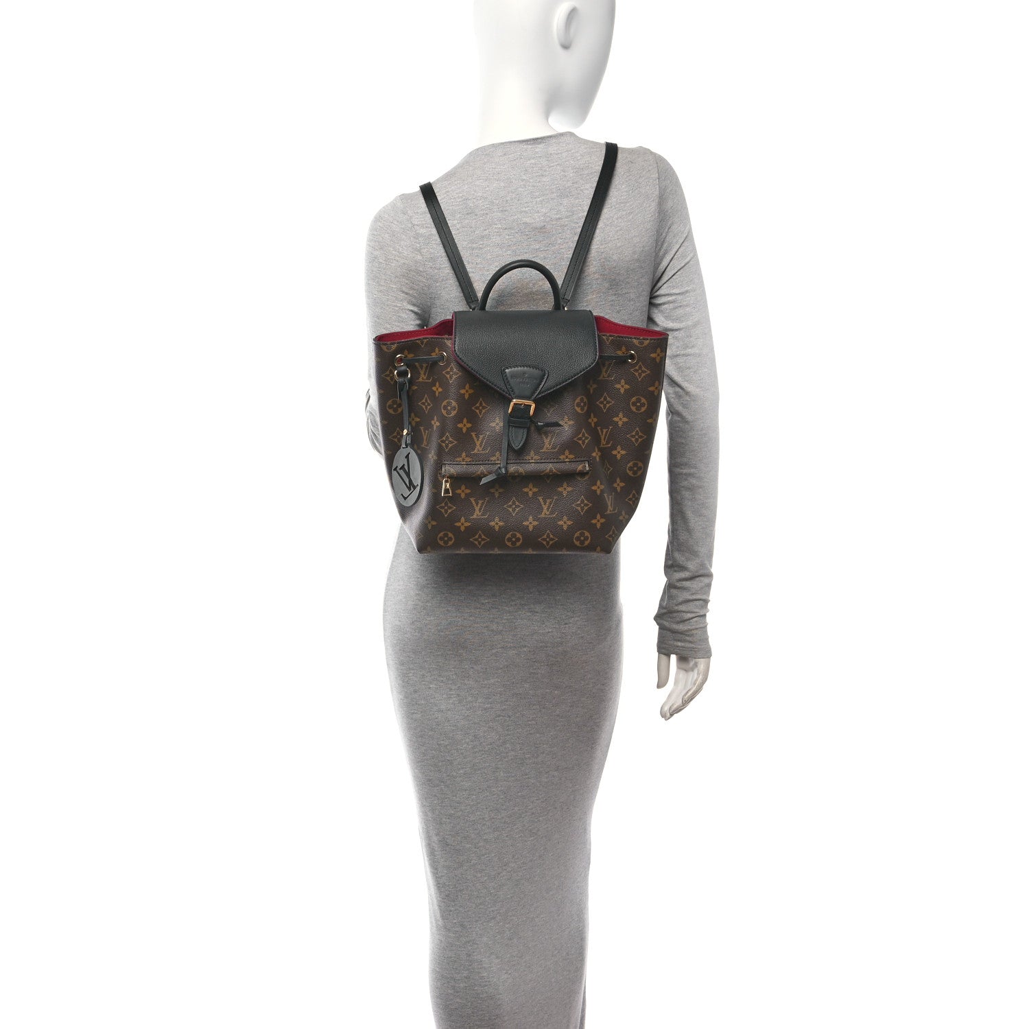 Louis Vuitton Monogram Montsouris PM Black 2 of 9