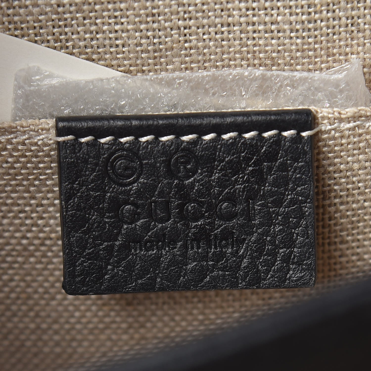 Gucci Dollar Calfskin Small Interlocking G Shoulder Bag Black 6 of 12