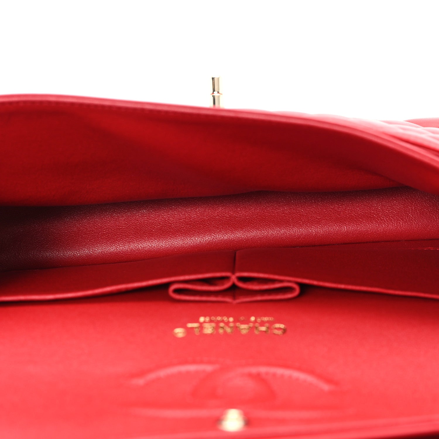 Chanel Lambskin Quilted Medium Double Flap Red 5 of 11