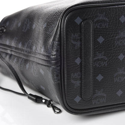 MCM Visetos Medium Liz Reversible Shopper Tote Black 5 of 12
