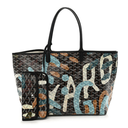 Goyard Goyardine Saint Louis Lettres Camouflage PM Black Blue 3 of 15