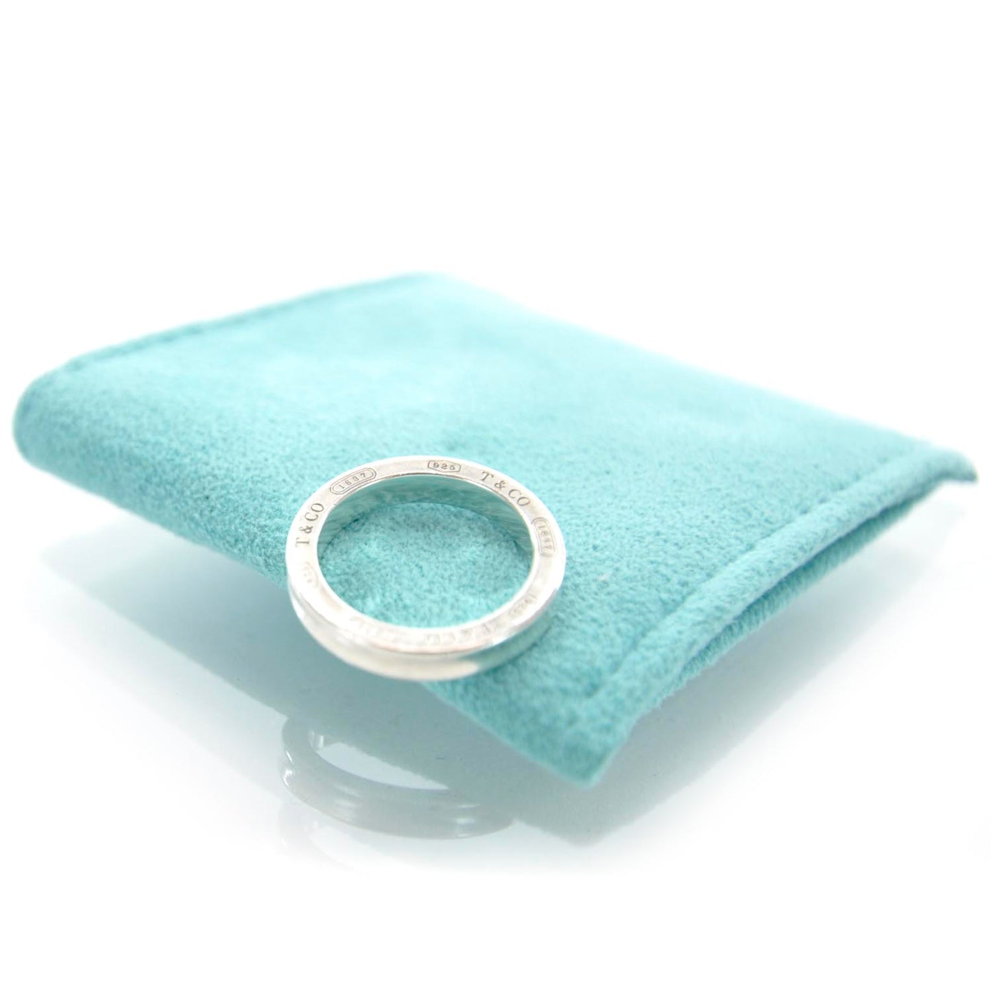 Sterling Silver 3 Diamond 1837 Ring 6