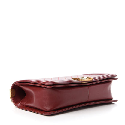 Chanel Lambskin Quilted New Medium Boy Flap Dark Red 4 of 11