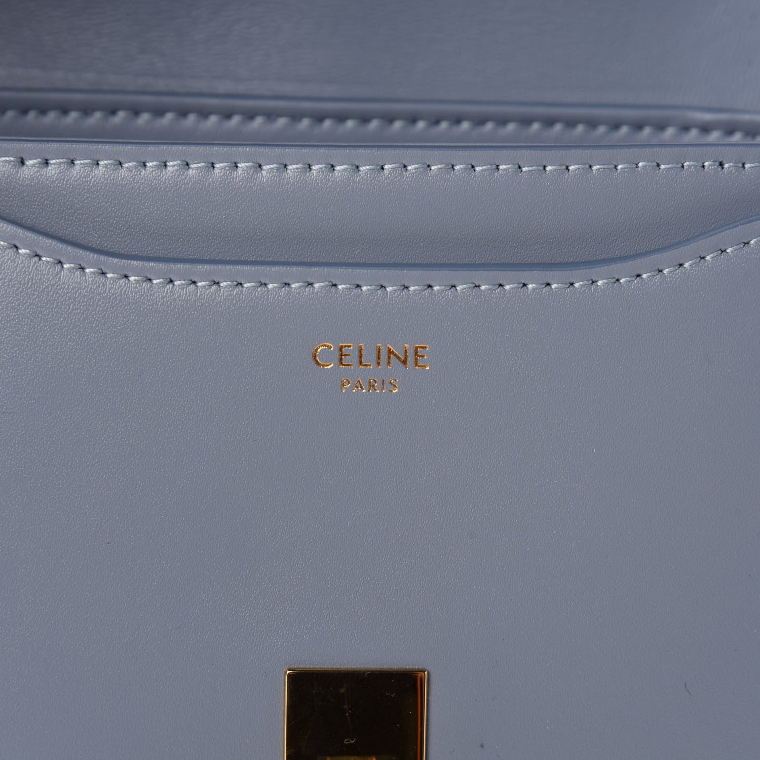 Celine Natural Calfskin Besace Small 16 Arctic Blue 8 of 10