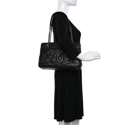 Chanel Caviar Quilted Timeless CC Soft Tote Black 2 of 16