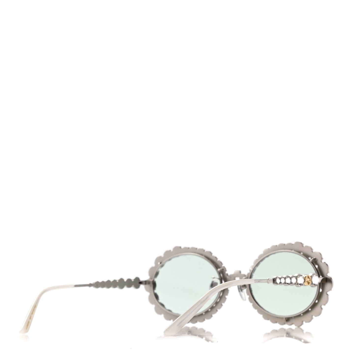 Crystal Oval Sunglasses GG0620S Silver