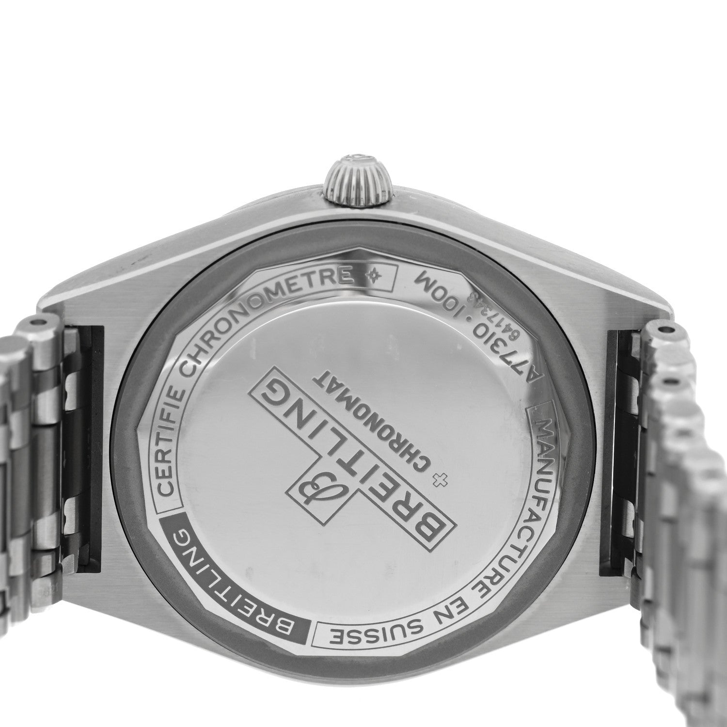 Breitling Stainless Steel 32mm Chronomat Quartz Watch Blue A77310101C1A1 4 of 5
