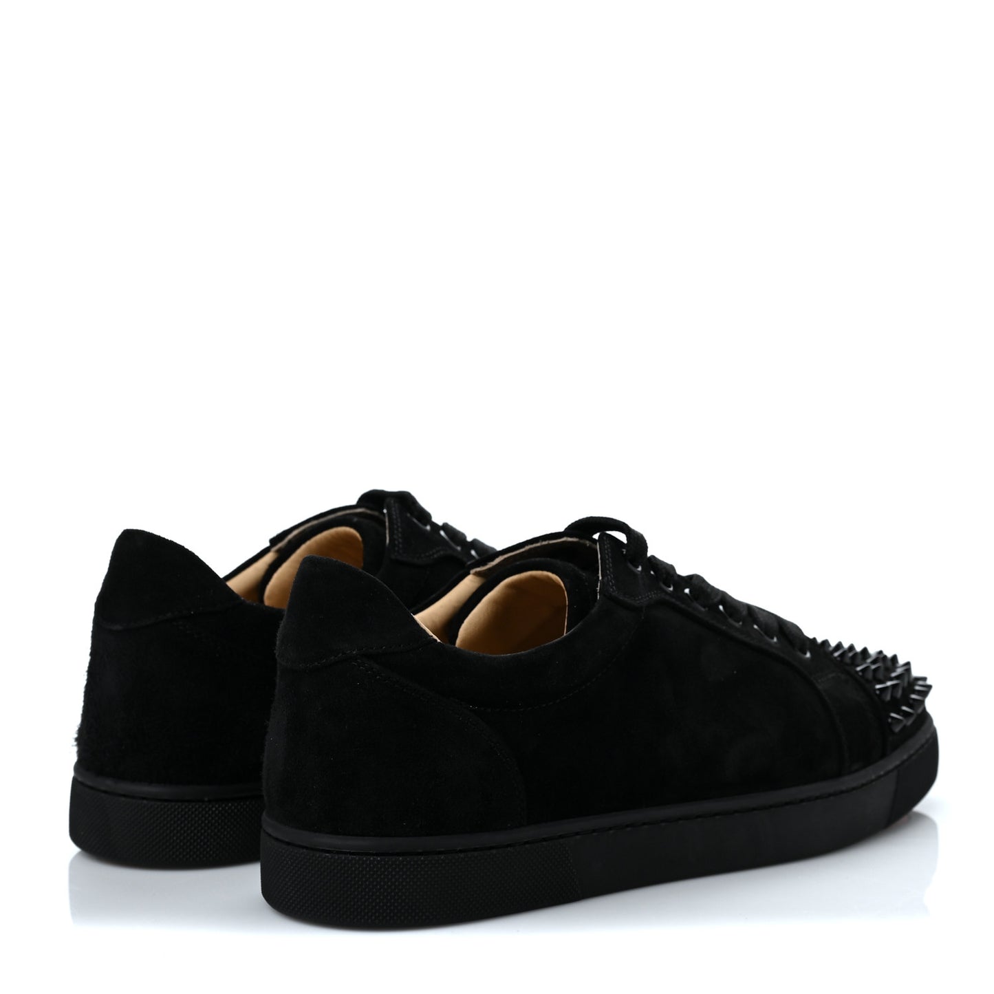 Veau Velours Spikes Womens Vieira Flat Sneakers 39 Black