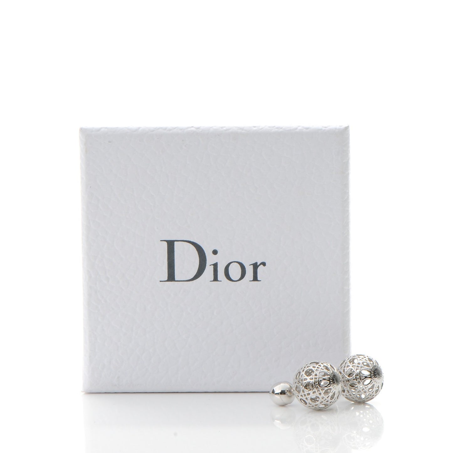 Cannage Mise En Dior Tribal Earrings Silver
