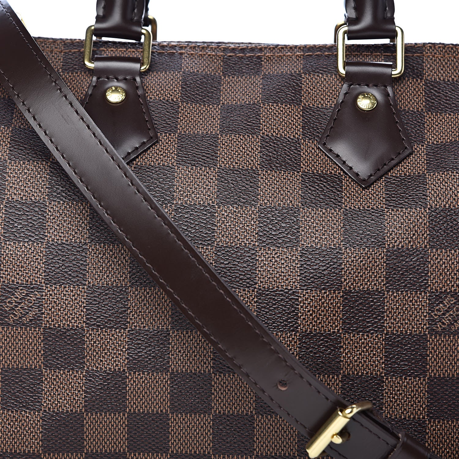 Louis Vuitton Damier Ebene Speedy Bandouliere 25 10 of 10