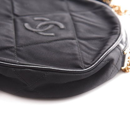 Chanel Satin CC Tassel Crossbody Bag Black 10 of 11