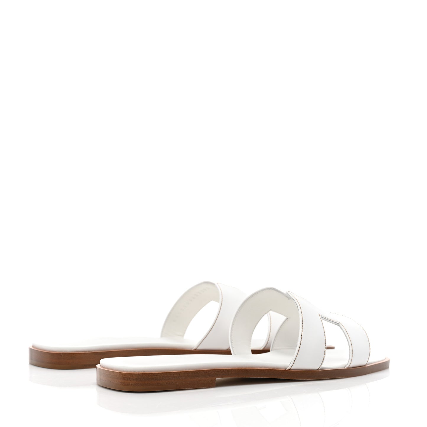Box Calfskin Oran Sandals 38.5 White