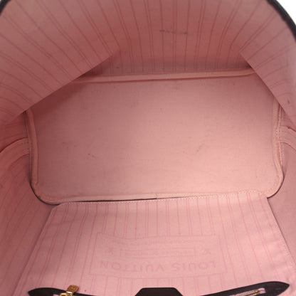 Louis Vuitton Damier Ebene Neo Neverfull MM Rose Ballerine 6 of 13
